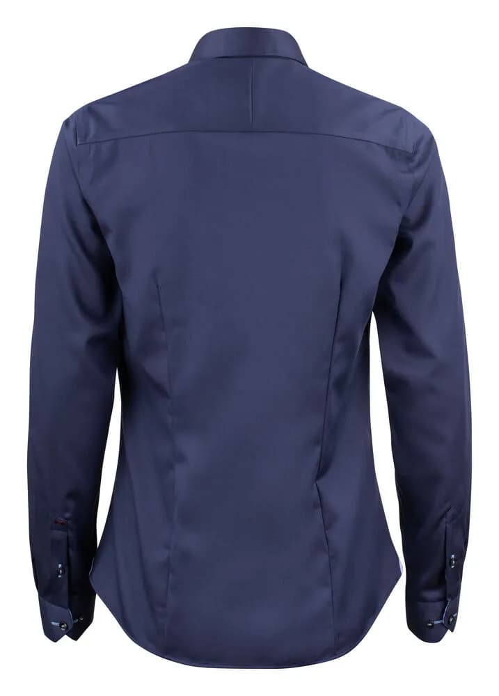 RB20 Twill Damen Blusen - Marine/Hellblau