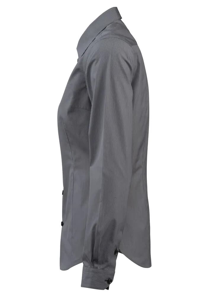 Red Bow 24 Damen Blusen - Grau Streifen