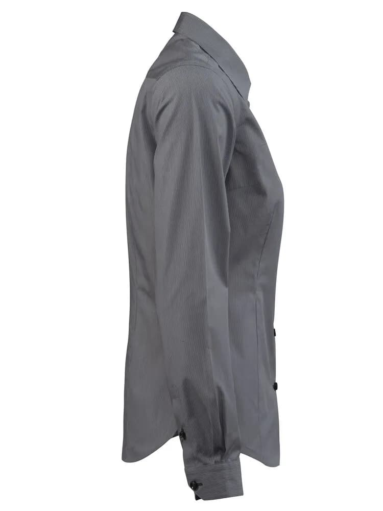 Red Bow 24 Damen Blusen - Grau Streifen