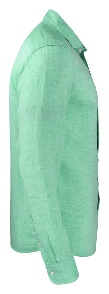 IB33 Linen Hemd Regular Fit Herren - Grün