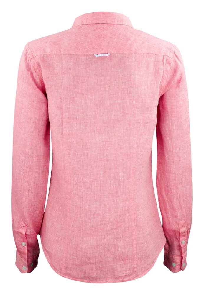 IB33 Linen Damen Blusen - Rot