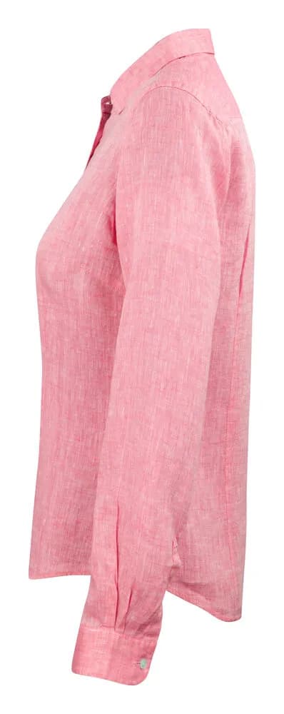 IB33 Linen Damen Blusen - Rot