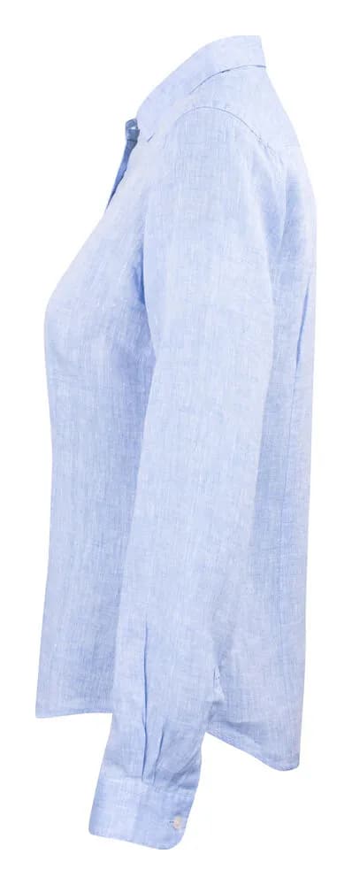 IB33 Linen Damen Blusen - Hellblau