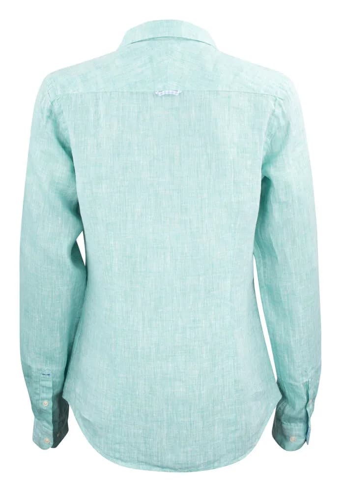 IB33 Linen Damen Blusen - Grün