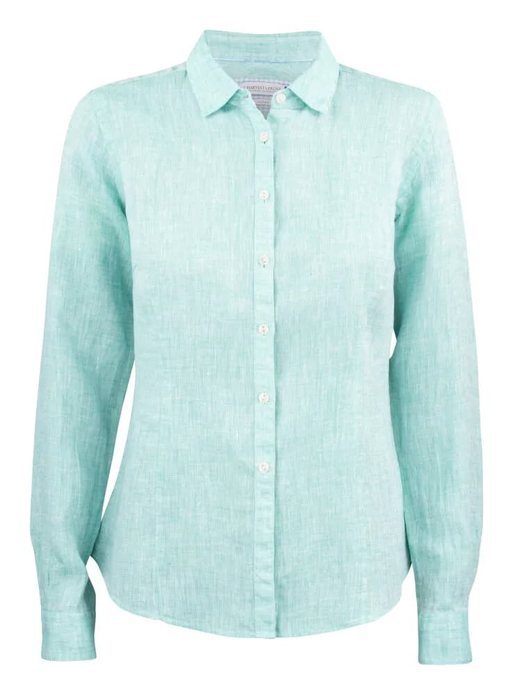 IB33 Linen Damen Blusen - Grün