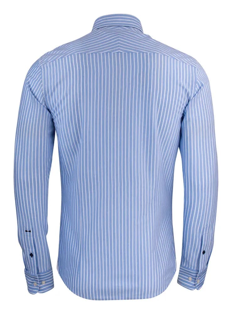 Indigo Bow 34 Hemd Regular Fit Herren - Blau Gestreift