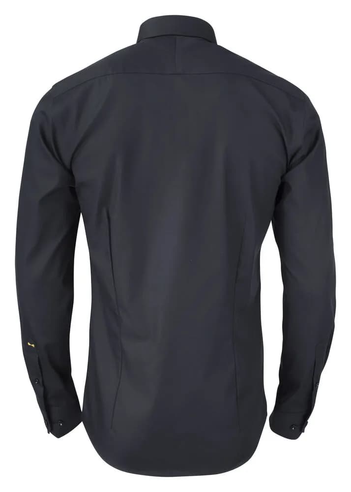 YB50 Twill Hemd Regular Fit Herren - Schwarz