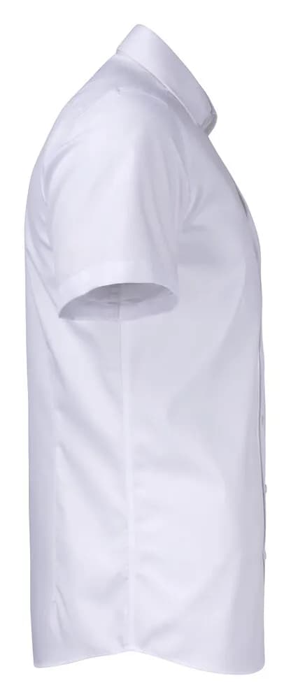 YB50 Twill S/S Hemd Slim Fit Herren - Weiß