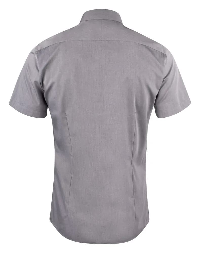 YB50 Twill S/S Regular Hemd Regular Fit Herren - Grau