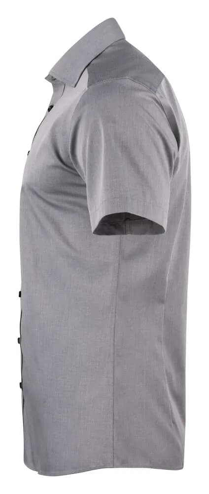 YB50 Twill S/S Regular Hemd Regular Fit Herren - Grau