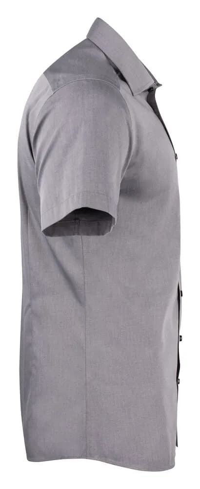 YB50 Twill S/S Regular Hemd Regular Fit Herren - Grau