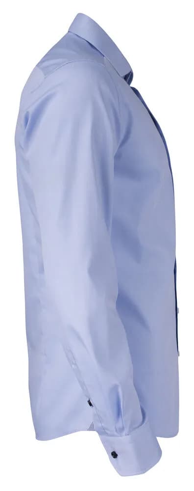 YB51 Twill Regular Hemd Regular Fit Herren - Hellblau/Marine