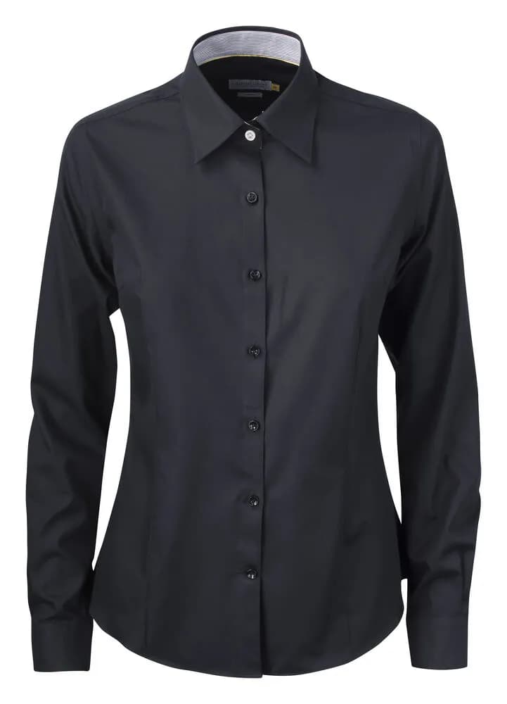 YB51 Twill Damen Blusen - Schwarz