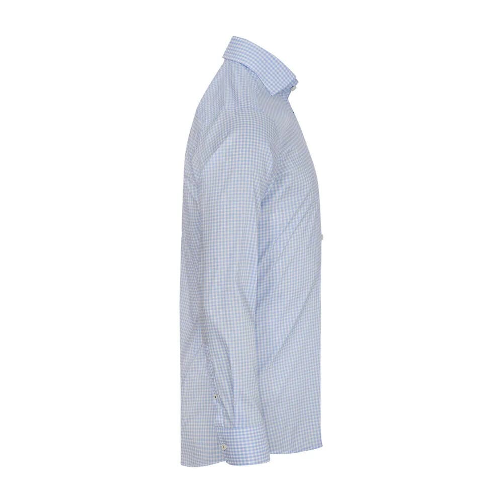 Yellow Bow 53 Hemd Slim Fit Herren - Hellblau/Kariert