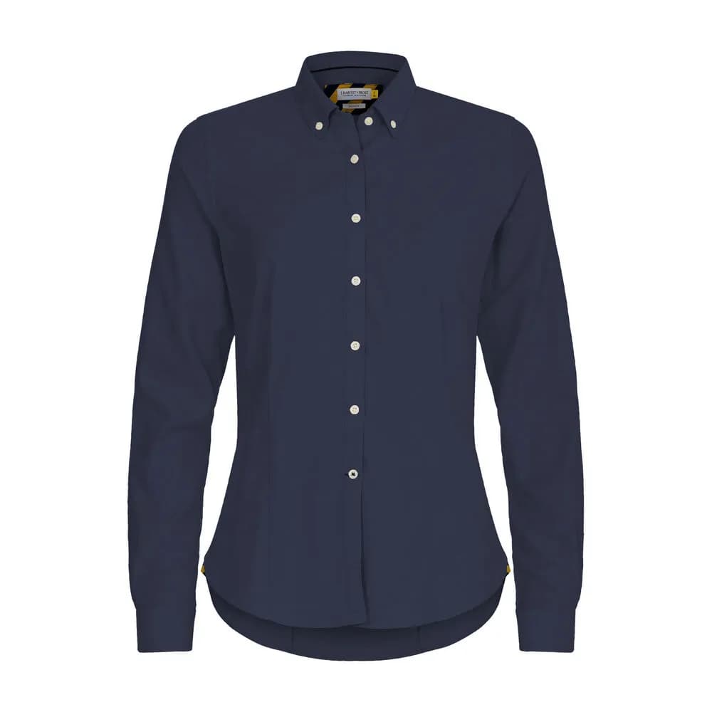 YB54 Oxford Damen Blusen - Marine