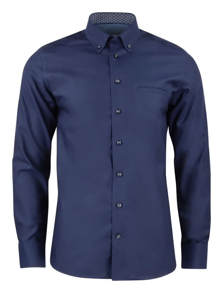 RB121 Oxford Hemd Regular Fit Herren - Marine