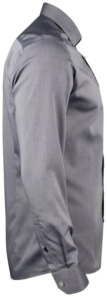 RB122 Twill Hemd Regular Fit Herren - Grau