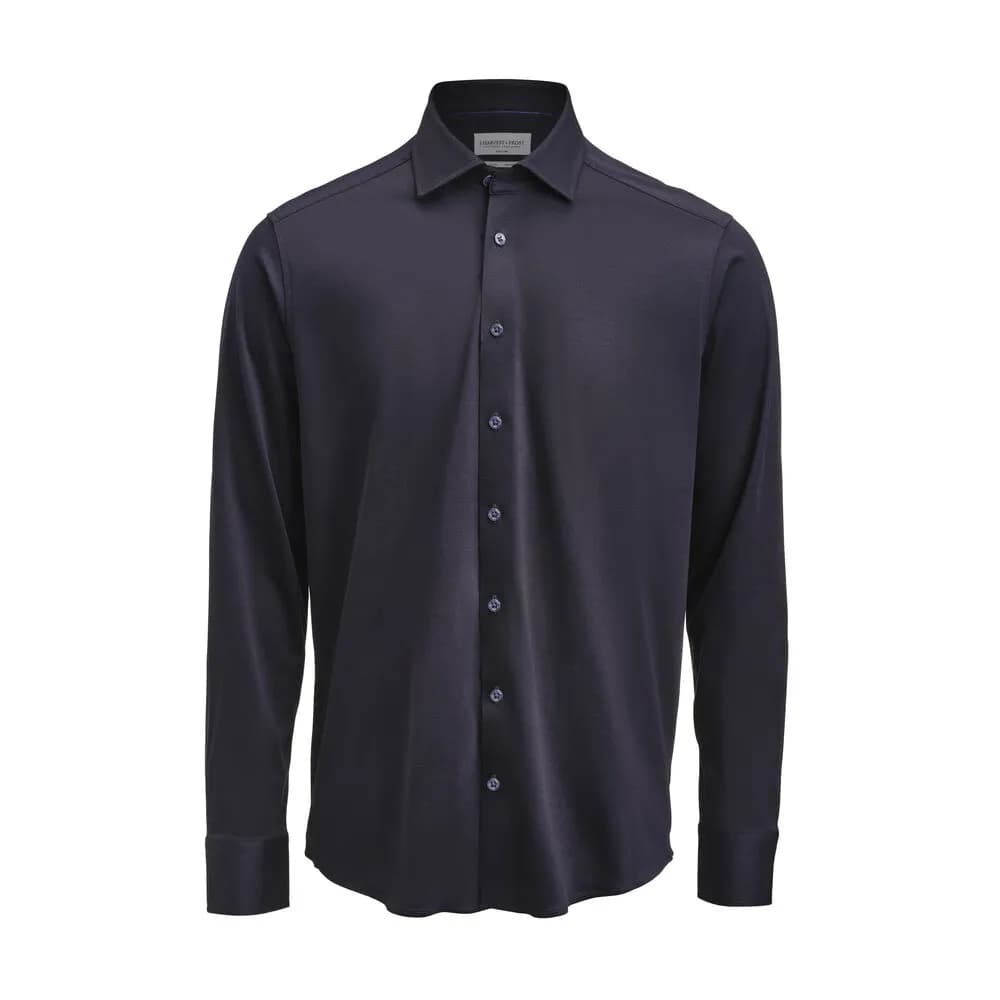 IB132 Interlock Knit Hemd Regular Fit Herren - Marine