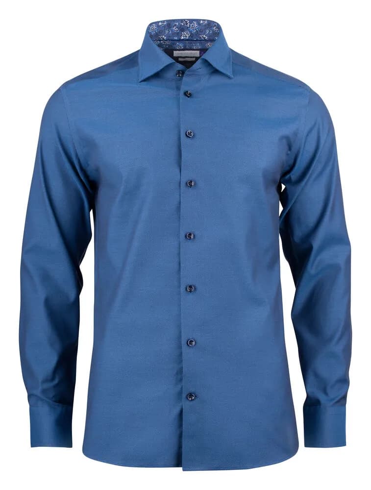 PPB142 Oxford Hemd Slim Fit Herren - Blau