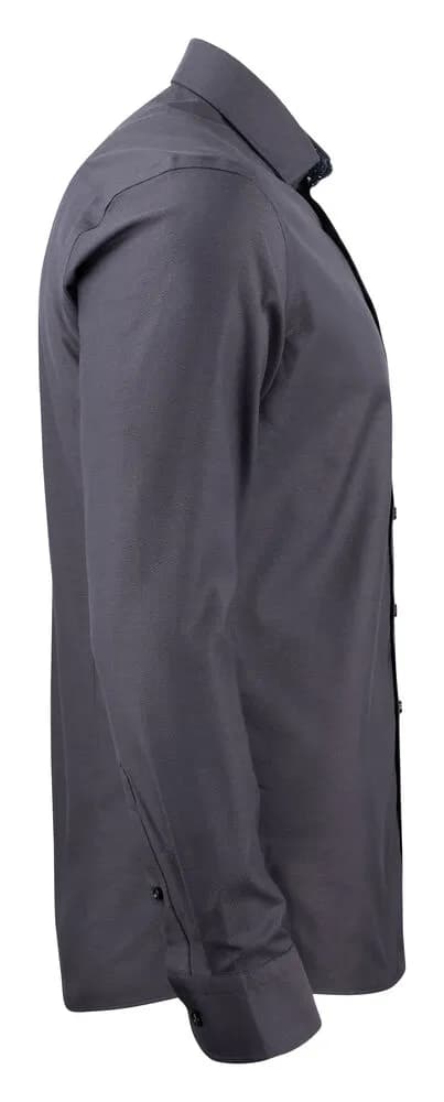 PB142 Oxford Hemd Regular Fit Herren - Grau