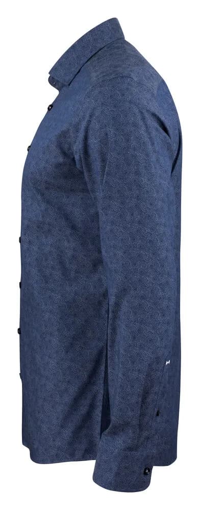 PB143 Twill Hemd Regular Fit Herren - Indigo Paisley