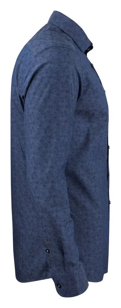 PB143 Twill Hemd Regular Fit Herren - Indigo Paisley