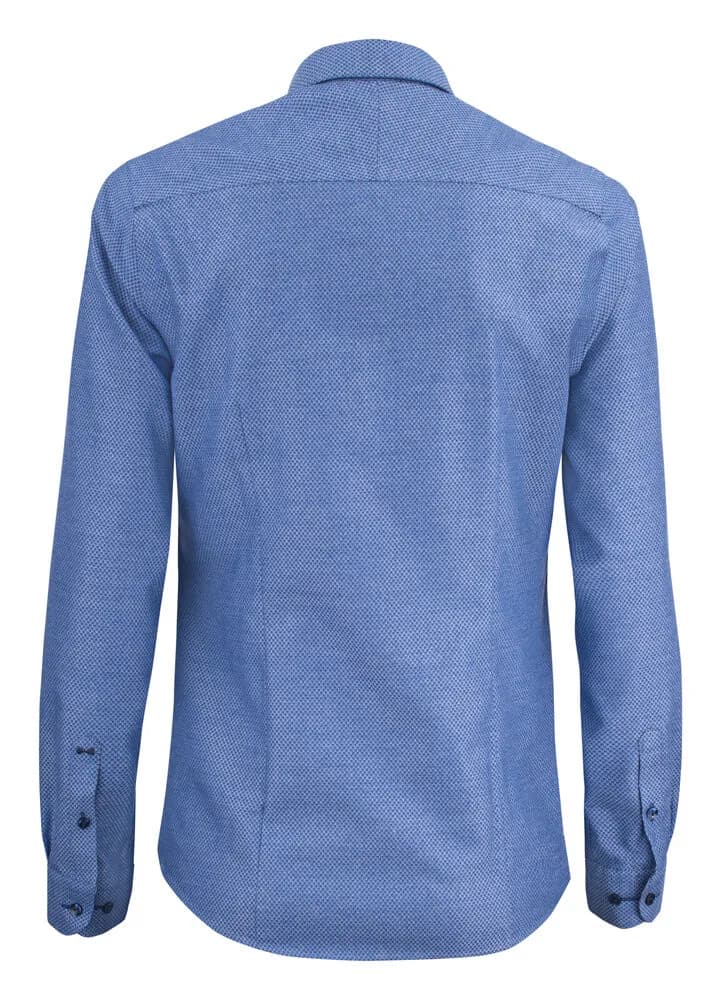 PB144 Brushed Jacquard Damen Blusen - Indigo