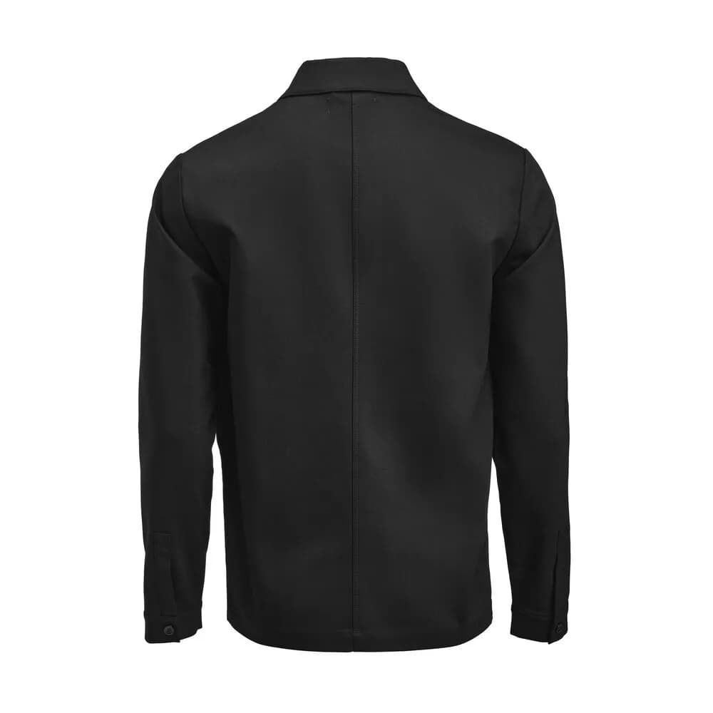 Patch Pocket Hemdjacke Unisex - Schwarz