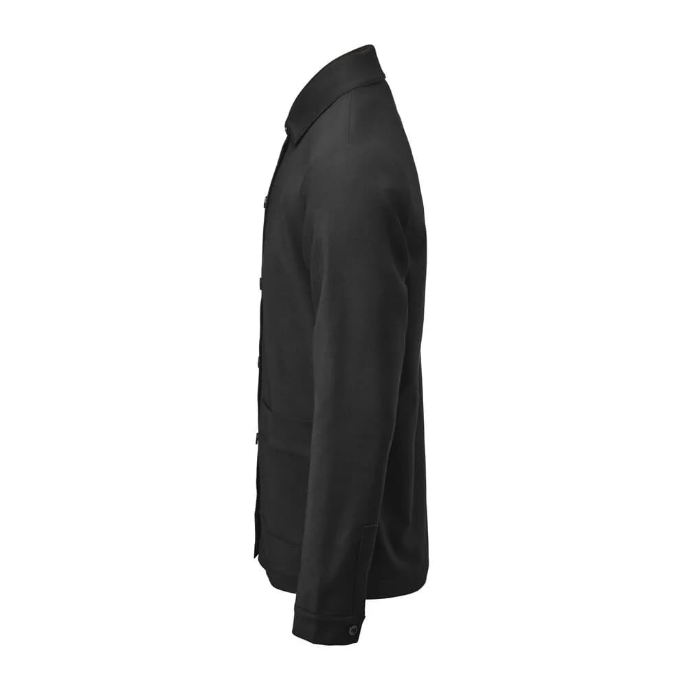 Patch Pocket Hemdjacke Unisex - Schwarz