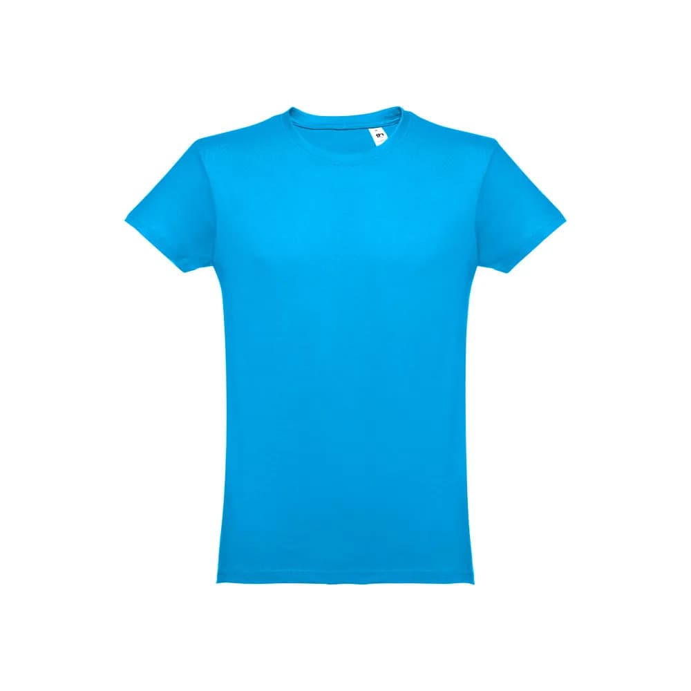 Herren-T-Shirt aus Baumwolle im Schlauchformat - THC LUANDA - Wasserblau