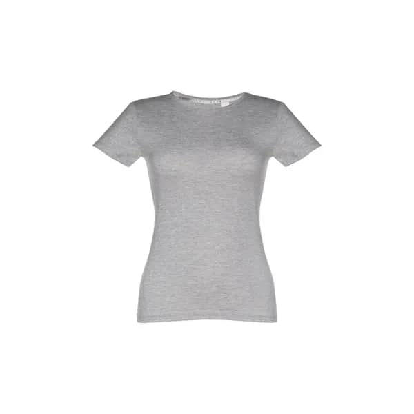 Tailliertes Damen-T-Shirt - THC SOFIA - Hellgrau melliert