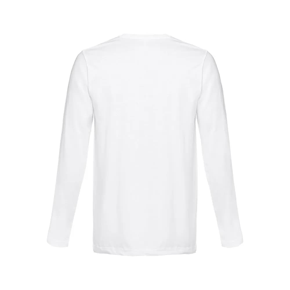 Langärmeliges T-Shirt aus Baumwolle für Herren - THC BUCHAREST WH - Weiß
