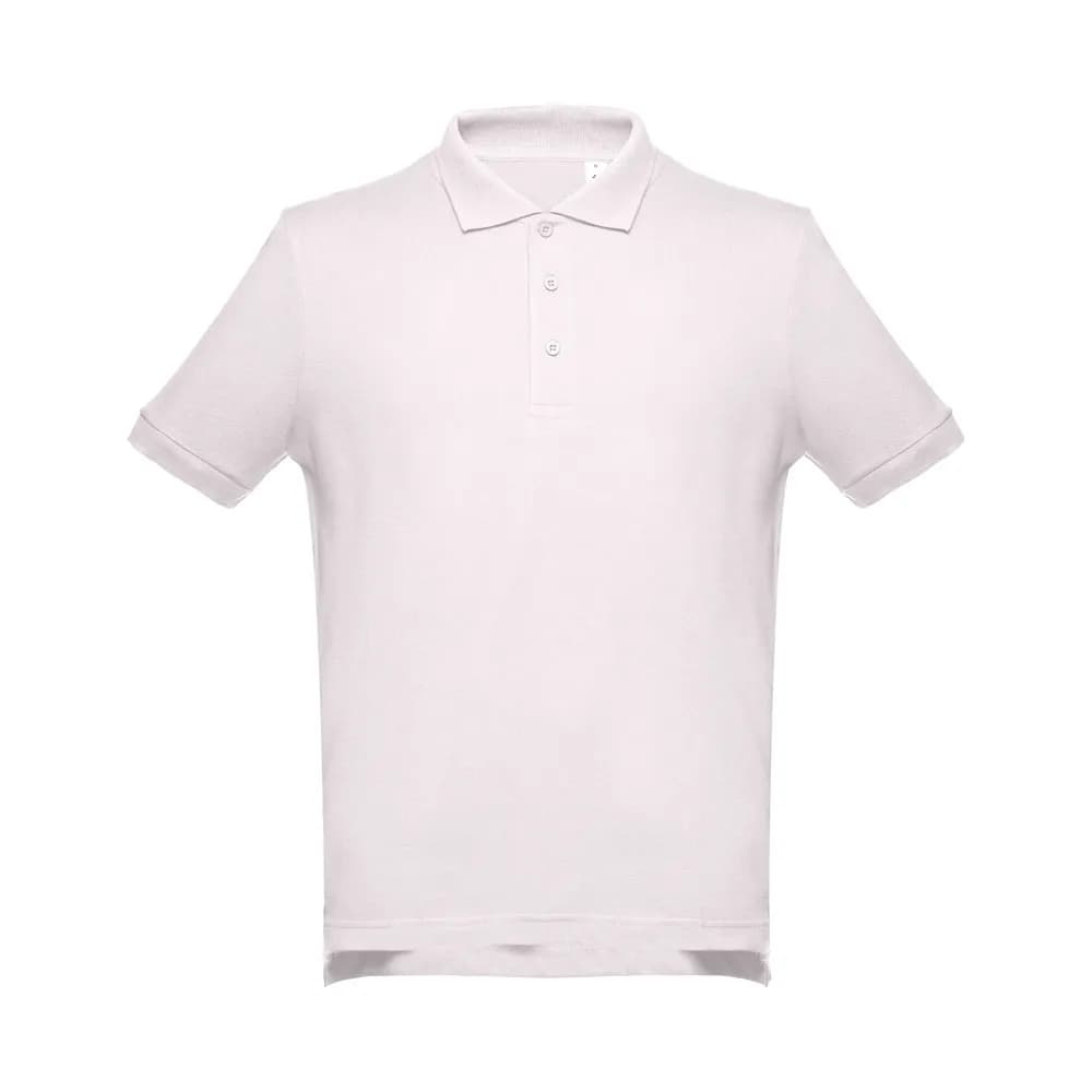 Kurzarm-Poloshirt aus Baumwolle für Herren - THC ADAM - Pastellrosa