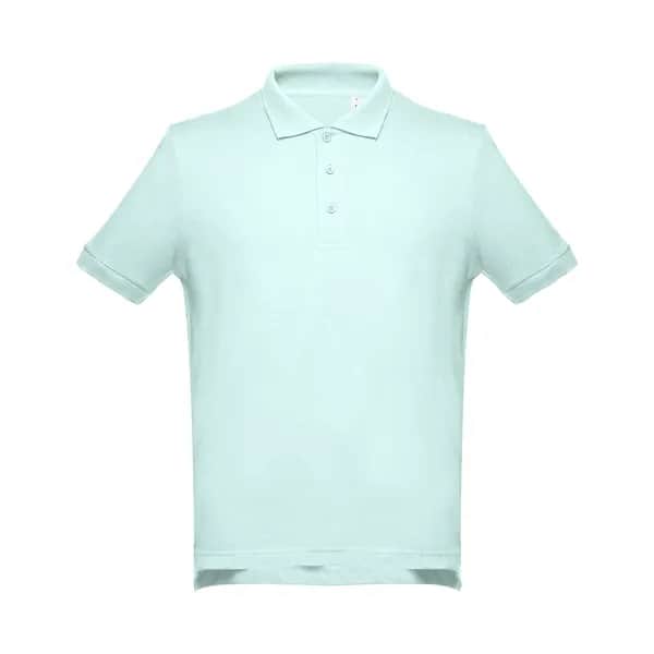 Kurzarm-Poloshirt aus Baumwolle für Herren - THC ADAM - Menthol grün