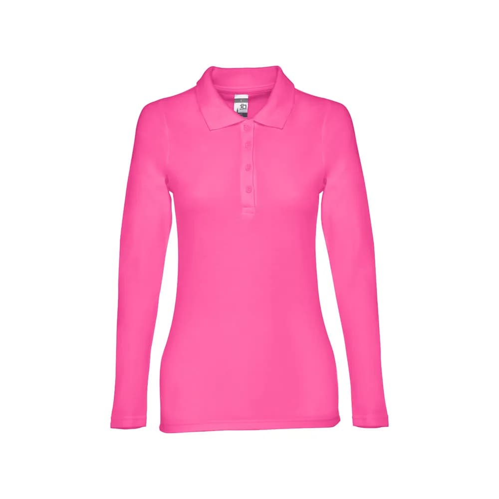 Damen Langarm-Poloshirt - THC BERN WOMEN - Rosa