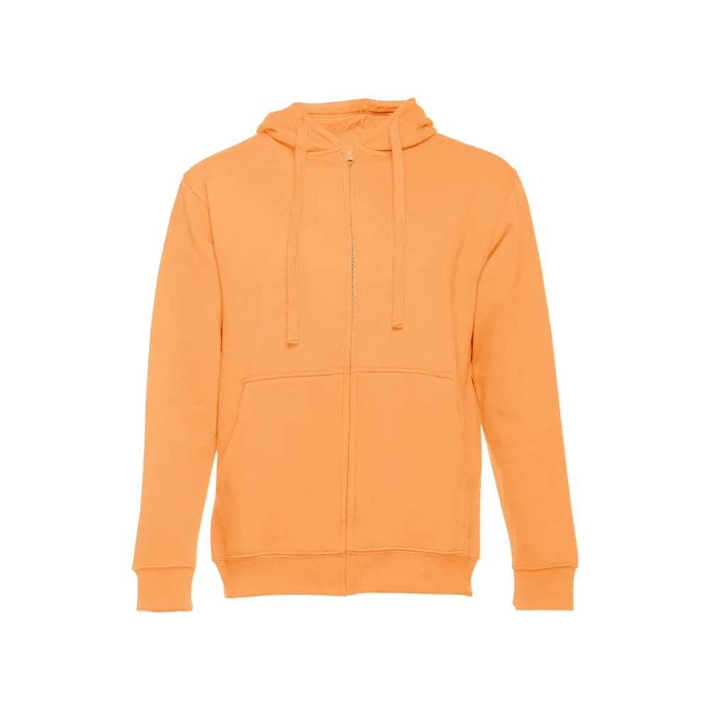 Sweatshirt für Männer aus Baumwolle und Polyester - THC AMSTERDAM - Korallenorange