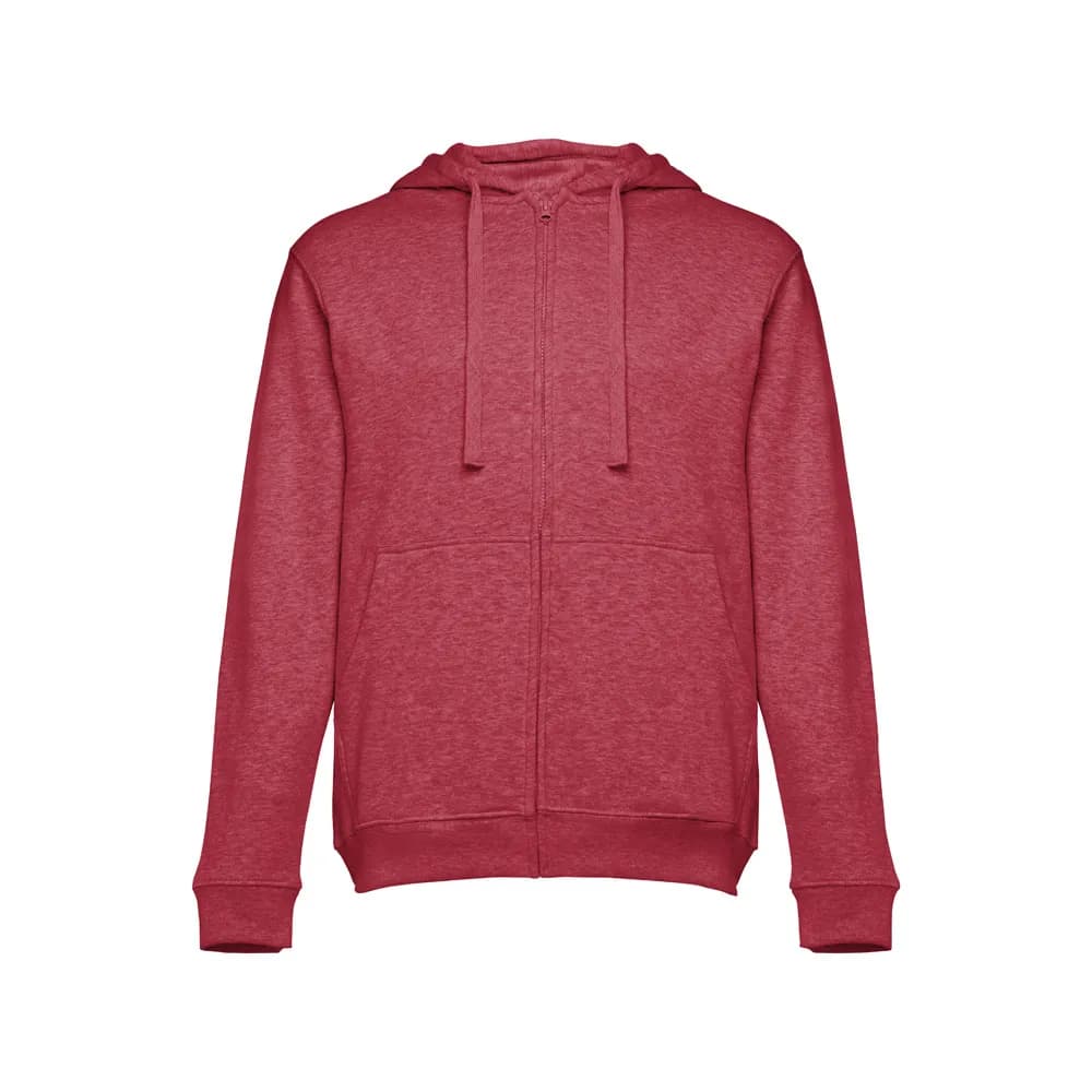 Sweatshirt für Männer aus Baumwolle und Polyester - THC AMSTERDAM - Rot melliert