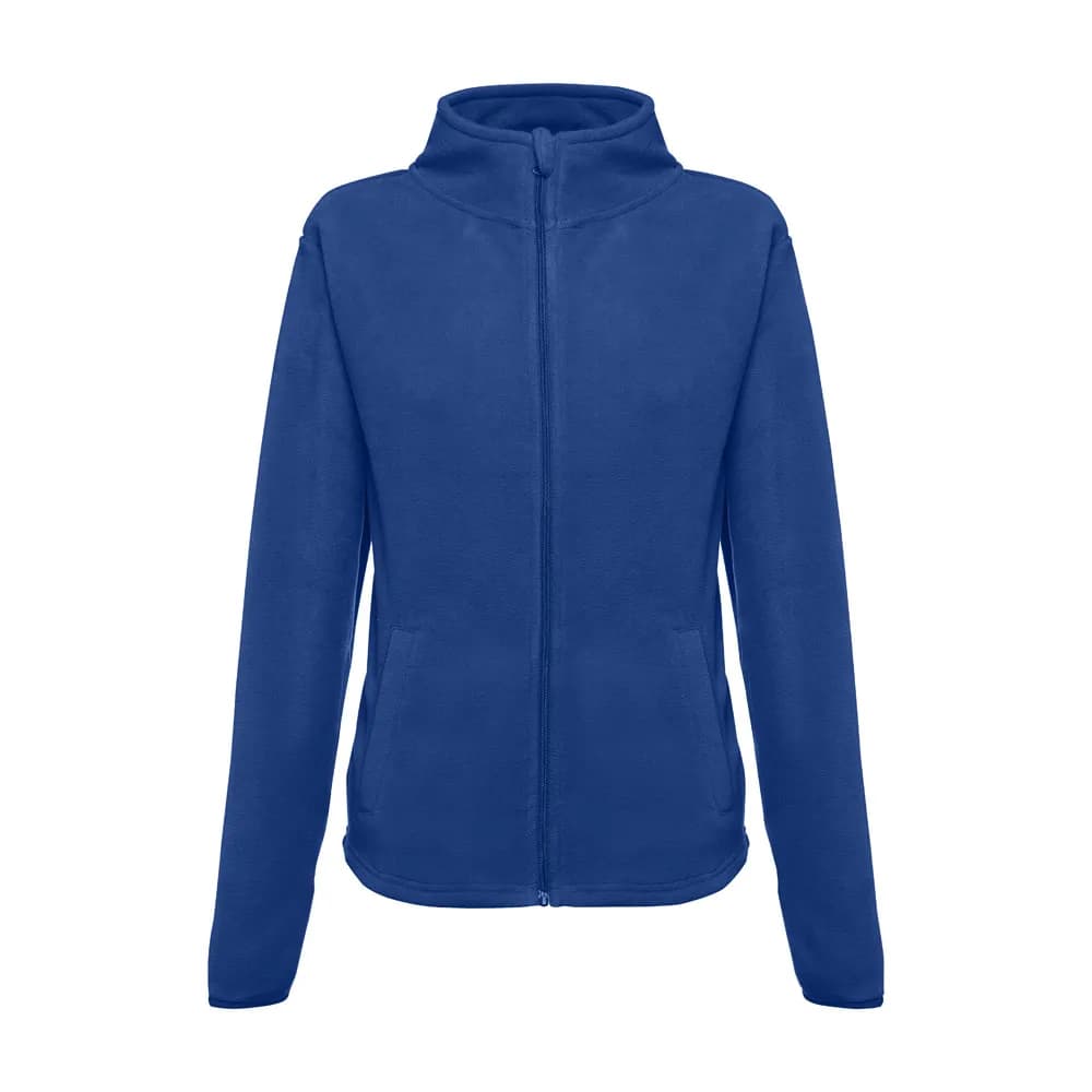 Polarfleecejacke aus Polyester mit Gürtel für Damen - THC HELSINKI WOMEN - Königsblau
