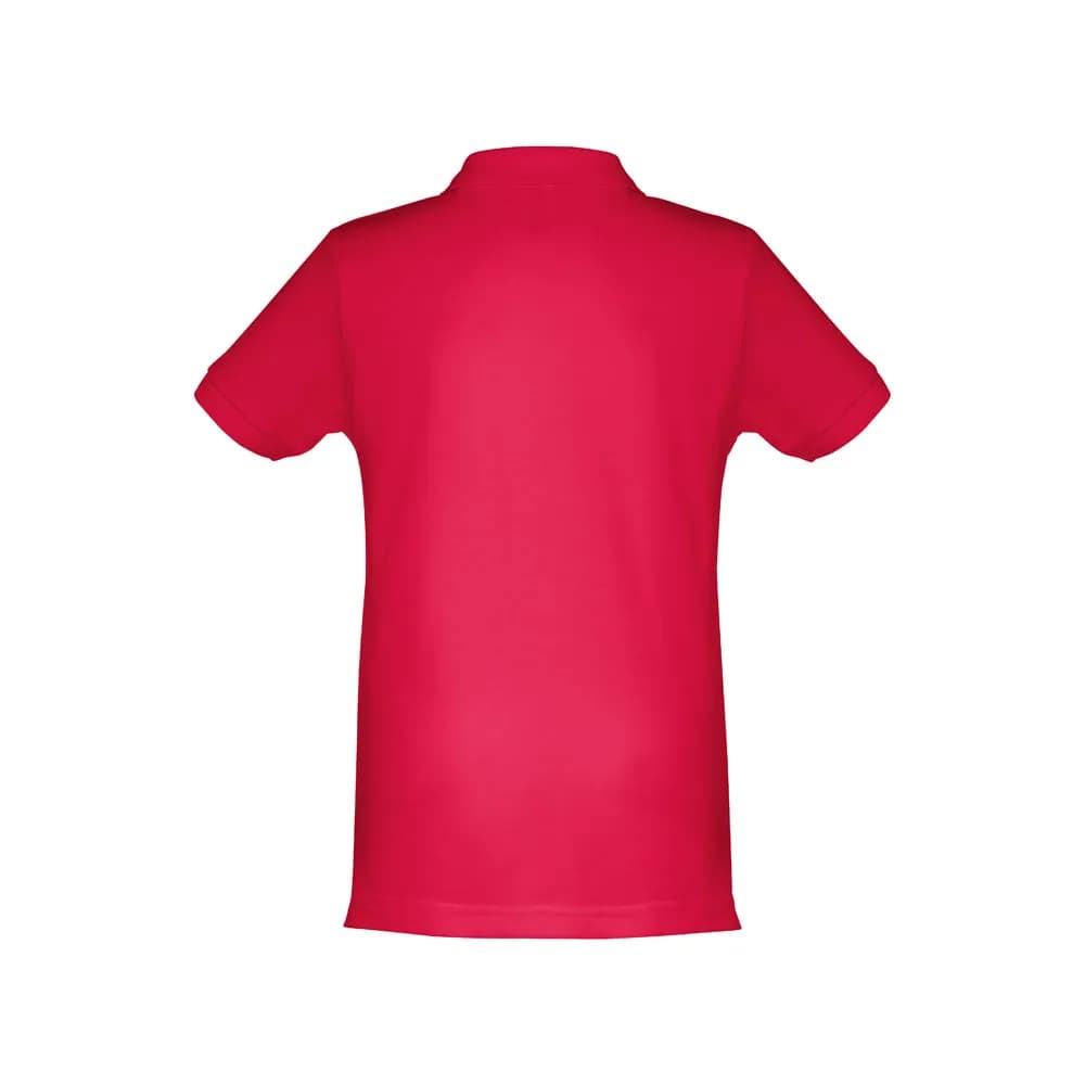 Kurzärmeliges Baumwoll-Poloshirt für Kinder (unisex) - THC ADAM KIDS - Schwarz
