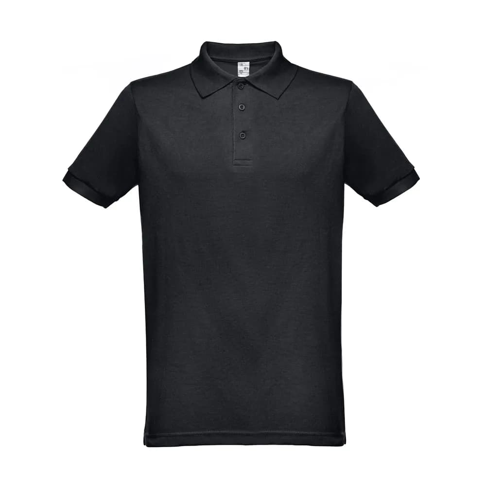 Kurzarm-Poloshirt für Herren - THC BERLIN - Schwarz