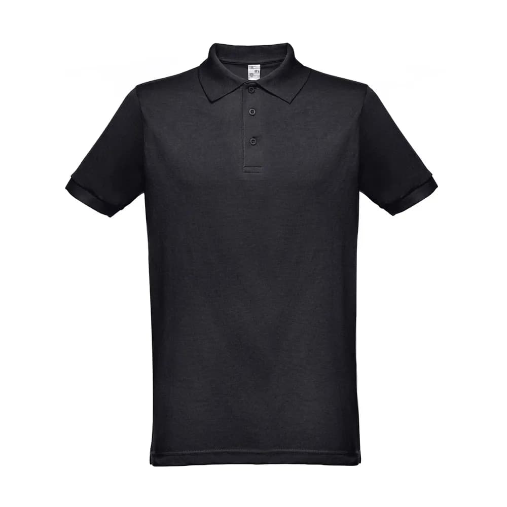 Kurzarm-Poloshirt für Herren - THC BERLIN - Schwarz