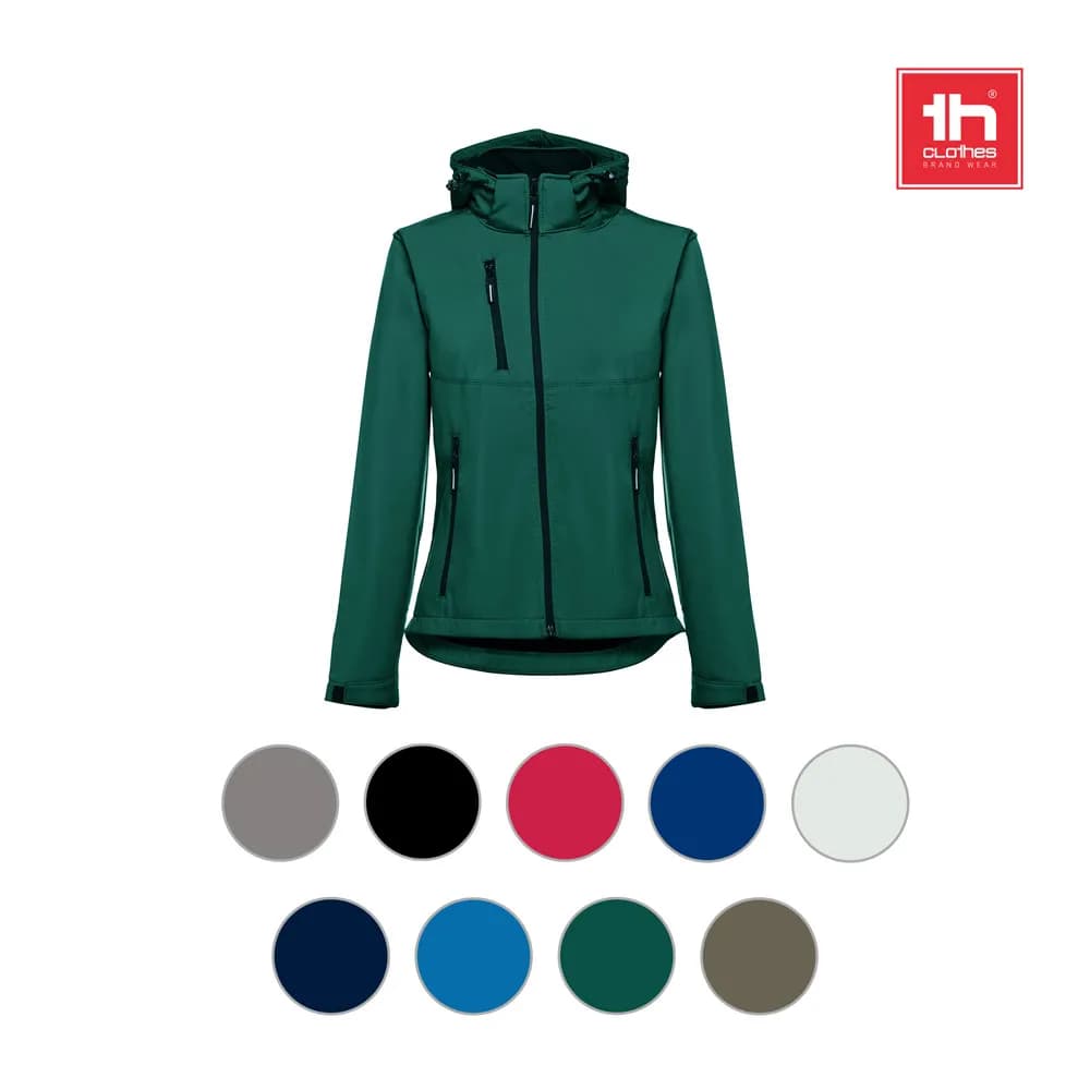Gürtel-Softshell-Jacke für Damen - THC ZAGREB WOMEN - Schwarz