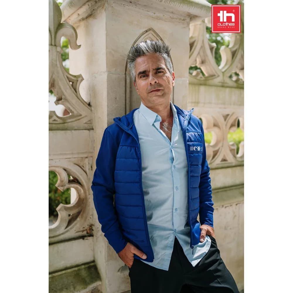 Herren-Kapuzenjacke aus 300T-Taft - THC SKOPJE - Schwarz