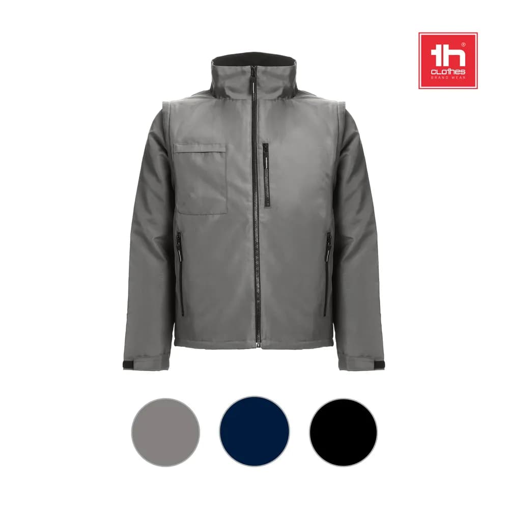 Gefütterte Polyesterjacke (Unisex) - THC ASTANA - Schwarz