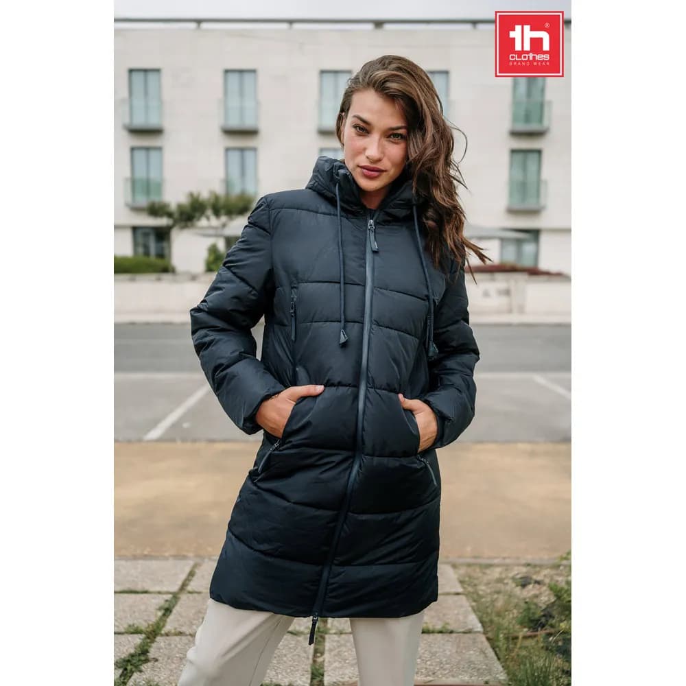 Gepolsterter Unisex-Parka - THC BRUSSELS - Schwarz