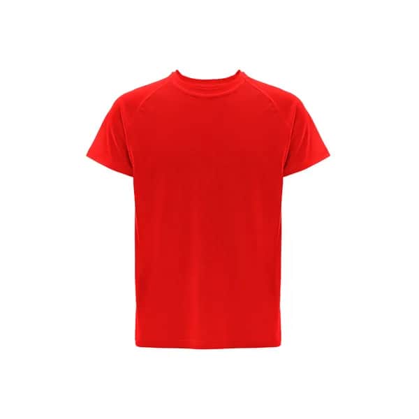 Kurzärmeliges technisches T-Shirt aus Polyester - THC MOVE - Rot
