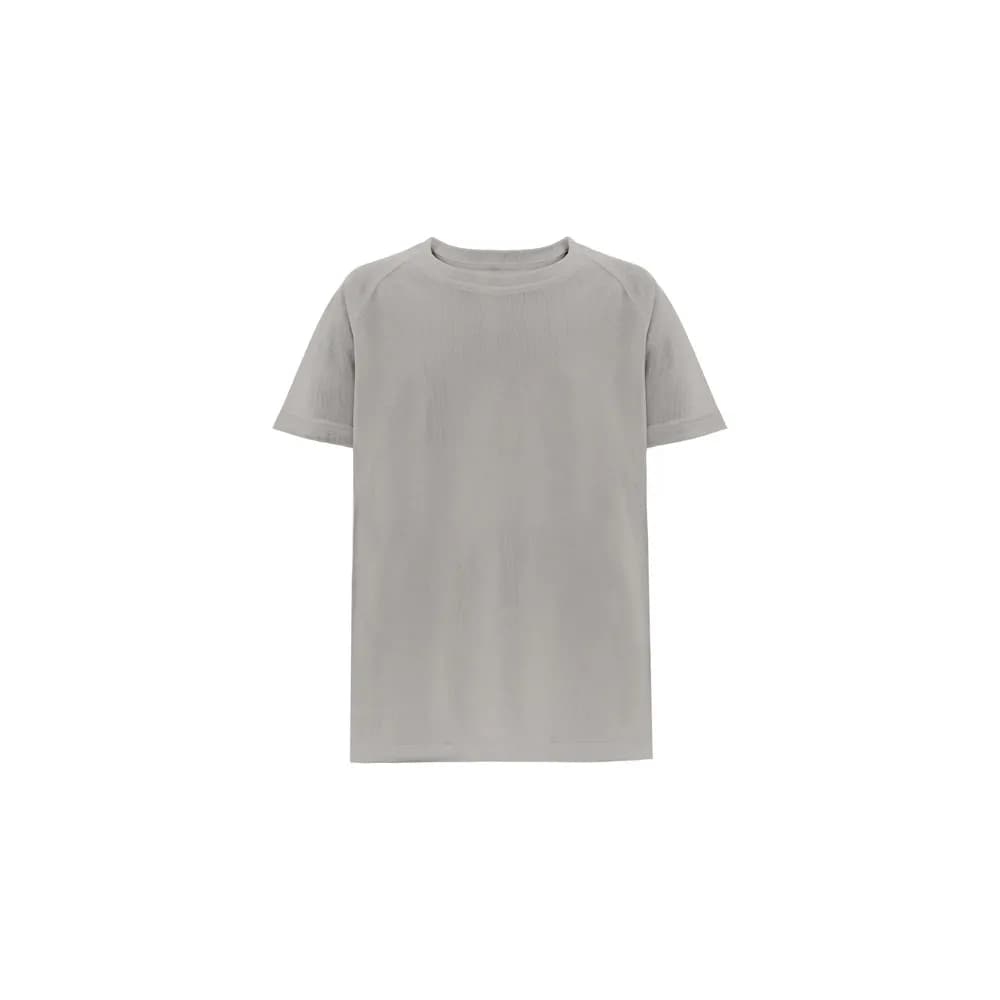 Technisches T-Shirt mit kurzen Ärmeln aus Polyester für Kinder - THC MOVE KIDS - Hellgrau