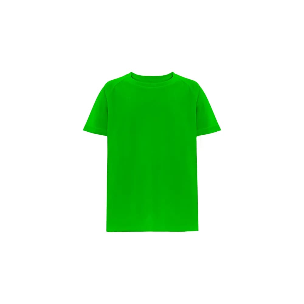 Technisches T-Shirt mit kurzen Ärmeln aus Polyester für Kinder - THC MOVE KIDS - Limette