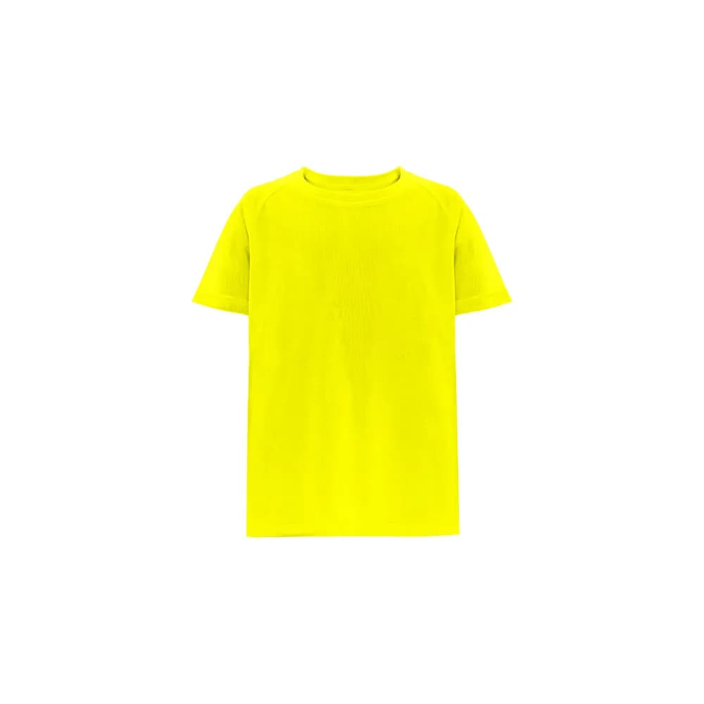 Technisches T-Shirt mit kurzen Ärmeln aus Polyester für Kinder - THC MOVE KIDS - Gelb Hexachrome