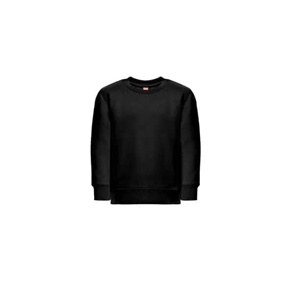 Kindersweatshirt aus recycelter Baumwolle und Polyester - THC DELTA KIDS - Schwarz